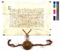 König Karl bestätigt auf Bitten des Abtes Kuno von Ellwangen dem Konvente desselben die inserierte Urkunde Kaiser Friedrichs I. von 1168 Oktober 29, Schenkung des Waldes Virgunda betreffend.