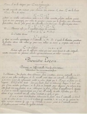 Calcul des dérivées et des différentielles. Premiére - sixième leçon. Dérivée et différentielle d'une fonction continue. Fonctions de plusieurs variables, composées, implicites. Déterminants fonctionnels. Dérivées et différentielles des divers ordres des fonctions de plusieurs variables. Changement de variables.