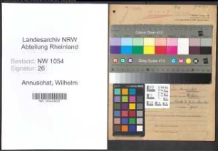 Entnazifizierung Wilhelm Annuschat , geb. 04.11.1896 (Schlosser)