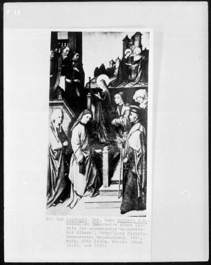 Der Weingartner Marienaltar — Tempelgang Mariae