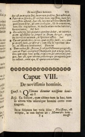 279-295, Caput VIII
