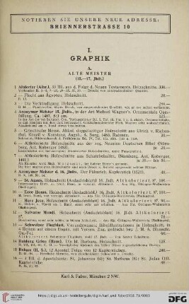 I. Graphik (Nr.1-333)