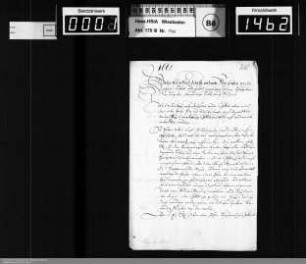 Weihnachts- und Neujahrsschreiben 1664/1665