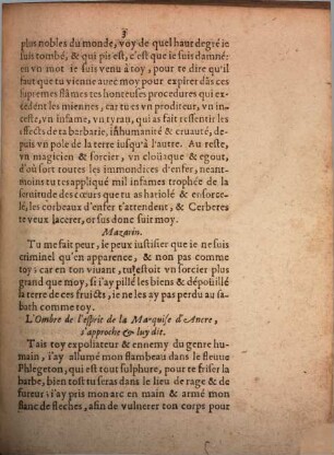 Les Apparitions Epovventables De L'Esprit Dv Marqvis D'Ancre Venv Par Ambassade A Ivles Mazarin : Le Marquis d'Ancre en reproches avec Mazarin