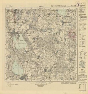 2136 (alte Nr.: 753) Warin, Meßtischblatt (4cm - Karte)