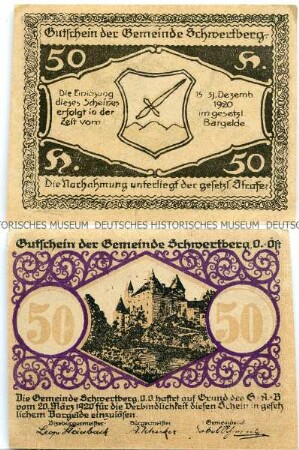 Schwertberg, 50 Heller