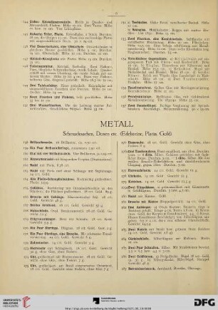 Metall (Nr. 158-187)