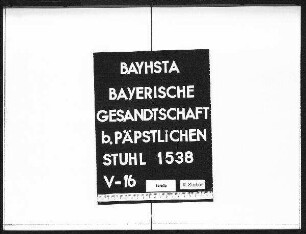 Hofer, Andreas, Wirt in Rom, gegen Ladurner, Johann, aus Meran, Bäckerknecht in Rom