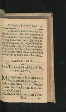 Caput VIII. De Meteoris Aqueis.