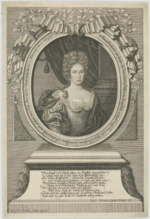 Bildnis der Maria Gertraude geb. Friesin, Hhn. Johann Philipp Küstners Eheliebste