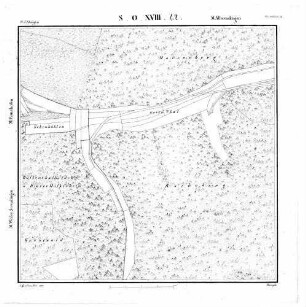 Kartenblatt SO XVIII 42 Stand 1821