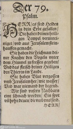 Der 79. Psalm