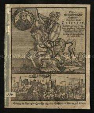 Geschichtskalender für Eisleben/Mansfeld 1784