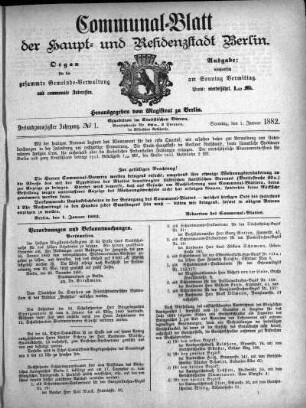 1882,1: No. 1, 1. Januar 1882