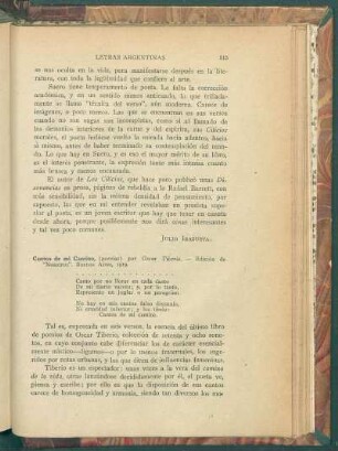 Cantos de mi camino (poesías) por Oscar Tiberio