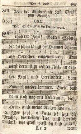 XIII. Von der Wiederkunft Jesu Christi zum Gericht.