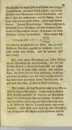 Erfahrungsbeweis, daß die Erde vor der Sündfluth andre Pole und einen andern Aequator gehabt hat 7,62-71