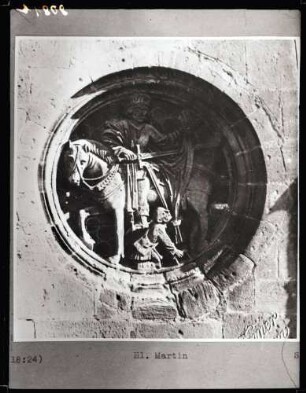 Stiftskirche; drei gotische Fenster, Heiliger Georg, Heiliger Martin, Madonna
