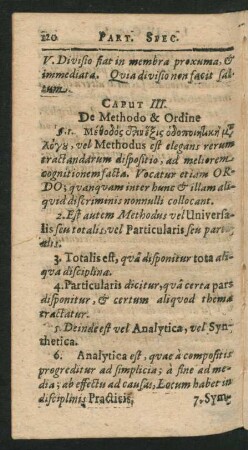 Caput III. De Methodo & Ordine.