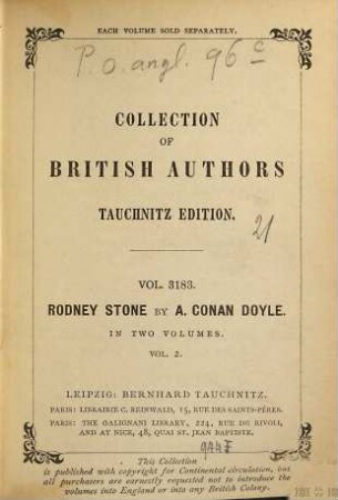 Rodney Stone, 2