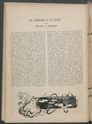 El derecho y la raza.