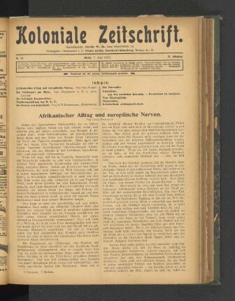 Nr. 23. Berlin, 7. Juni 1912. 13. Jahrgang.