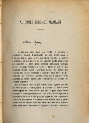 Benedetto Spinoza e le trasformazioni del suo pensiero libri tre