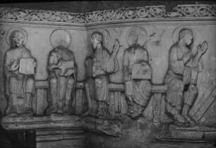 Berlin, Apostel; Westempore aus der ehem. Klosterkirche Gröningen. Staatliche Museen zu Berlin - Preußischer Kulturbesitz, Skulpturensammlung, Inv.-Nr. 2379. Niedersächsischer Meister