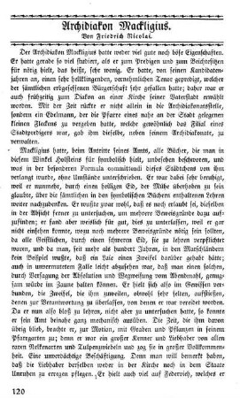 Archidiakon Mackligius