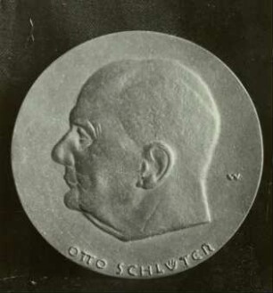 Plakette Prof. Otto Schlüter (Geograph)