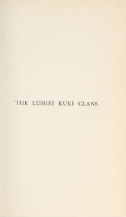 The Lushei Kuki Clans