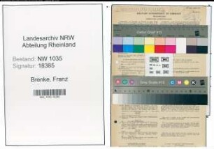 Entnazifizierung Franz Brenke , geb. 01.09.1889 (Steiger)