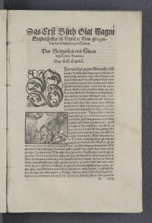 Das Erst Buch Olai Magni Ertzbischoffen zu Vpsal rc. Von gelegenheit der Mitnächtigen Länder.
