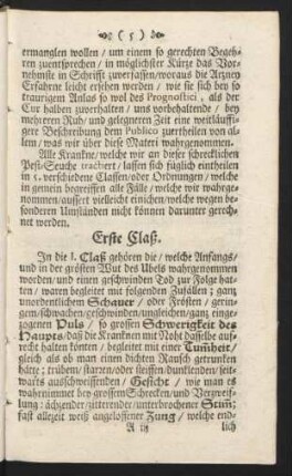 Erste Claß.