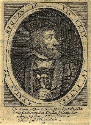 Bildnis von Christian II (1481-1559), König von Dänemark