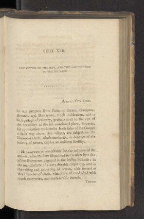 Sect. XXII. Description of the city, and the agriculture of the district.