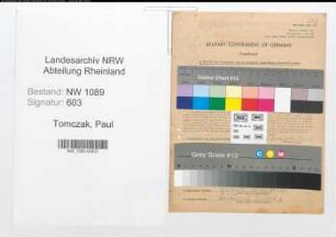 Entnazifizierung Paul Tomczak , geb. 19.04.1913 (Polizeibeamter)