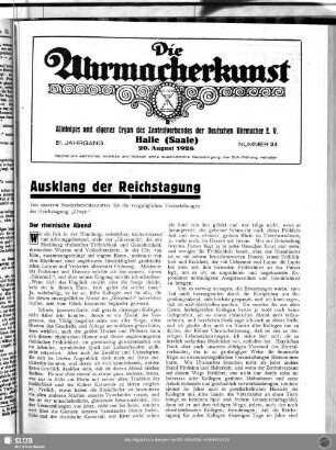 Ausklang der Reichstagung
