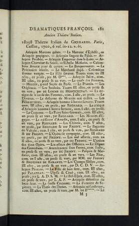 181-183, Ancien Théatre Italien