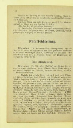 Naturbeschreibung
