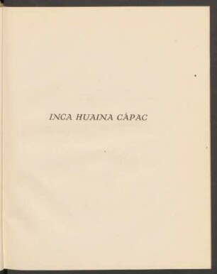 Inca Huaina Cápac