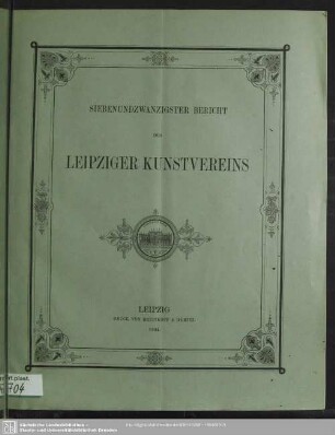 27.1894: Bericht des Leipziger Kunstvereins