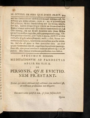 823-830, Sp. 239. De Personis, Quae evictionem praestant