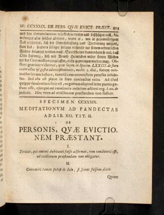 823-830, Sp. 239. De Personis, Quae evictionem praestant