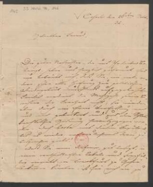 Brief an Wilhelm Speyer : 26.10.1832