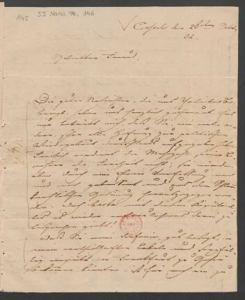 Brief an Wilhelm Speyer : 26.10.1832