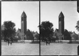 Karlsruhe Lutherkirche Außenansicht von Südwesten