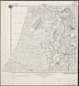 Meßtischblatt 1514. 1515 : Dörpen, 1934 : Dörpen. - Hrsg. 1898, einz. Nachtr. 1934. - 1:25000. - [Berlin]: Reichsamt für Landesaufnahme, 1934. - 1 Kt.