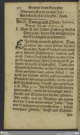 Am III. Sontag nach Ostern, Jubilate