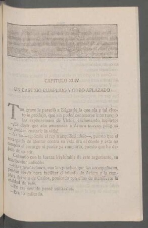 Capítulo XLIV - Un castigo cumplido y otro aplazado